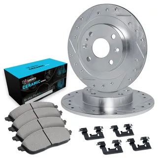 R1 Concepts WGWH1-31019 E- Line Series Rotor - D/S - Silver W/ Ceramic Pads & Hdw